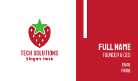 Strawberry Star Business Card Image Preview