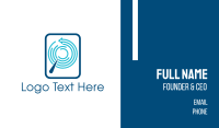 Round Data Business Card Image Preview
