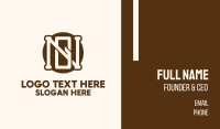 N & G Monogram  Business Card Design Image Preview