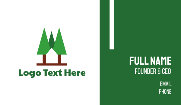Forest Cabin Home Business Card Design Image Preview
