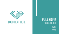 Blue G Diamond Business Card Image Preview