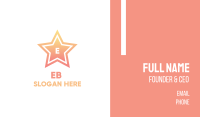Pink Gradient Star Business Card Image Preview