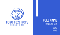 Blue Fish Seafood Business Card Image Preview