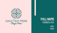 Abstract Leaf Pattern Business Card Design Image Preview