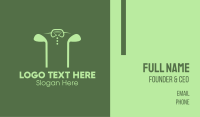 Golf Club Shirt Business Card Image Preview