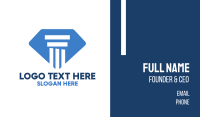 Professional Pillar Attorney Law Accountant Business Card Image Preview