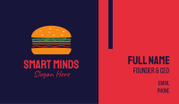 Bacon Hamburger Burger Business Card Design