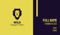 Wild Lion Business Card Image Preview