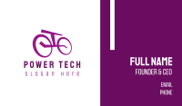 Purple Bicycle Business Card Image Preview