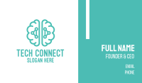Teal Brain Logic Business Card Image Preview