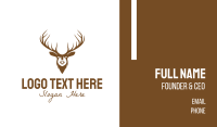 Brown Elk Head Business Card Image Preview