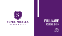 Purple B Shield Business Card Image Preview