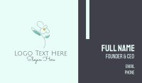 Delicate Flower Outline Business Card Image Preview