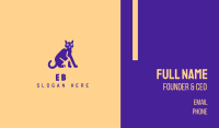 Purple Cat  Business Card Image Preview