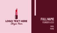 Bright Red Lipstick  Business Card Image Preview