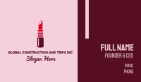 Bright Red Lipstick  Business Card Image Preview