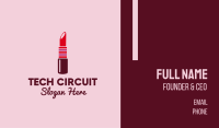 Bright Red Lipstick  Business Card Image Preview