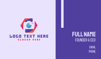Colorful Photography Camera Business Card Design