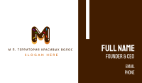 Donut Bakeshop Letter M Business Card Image Preview