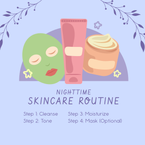 Nighttime Skincare Routine Instagram post Image Preview