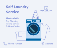 Self Laundry Service Facebook Post Design