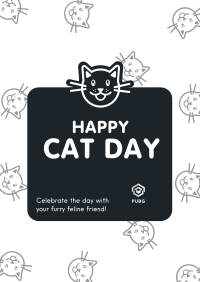 Cat Day Greeting Flyer Image Preview