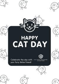 Cat Day Greeting Flyer Image Preview