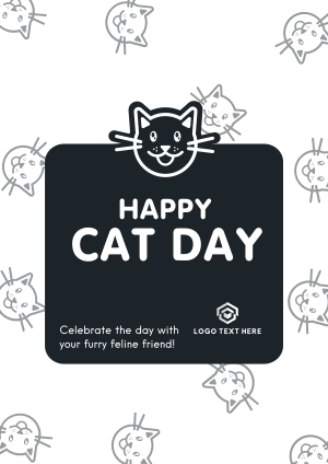 Cat Day Greeting Flyer Image Preview