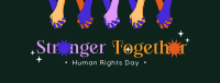 Stronger Together this Human Rights Day Facebook Cover Image Preview