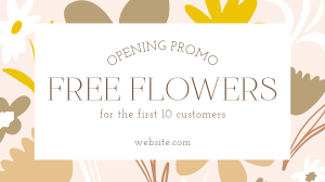 Free Flowers For You! Video Image Preview