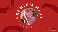 Premium Meat Facebook Event Cover Design