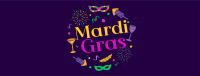 Mardi Gras Festival Facebook cover Image Preview