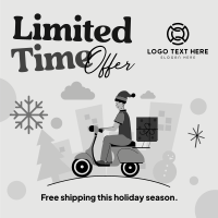 Christmas Free Shipping Instagram Post Preview