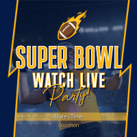 Super Bowl Live Instagram Post Design
