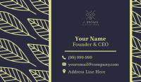 Charming Leaves Business Card Image Preview