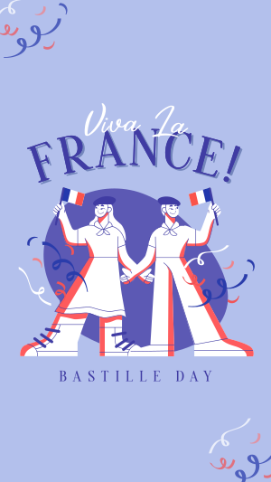 Wave Your Flag this Bastille Day Instagram story Image Preview