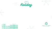 Happy Holiday Zoom Background Design