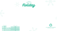 Happy Holiday Zoom background Image Preview