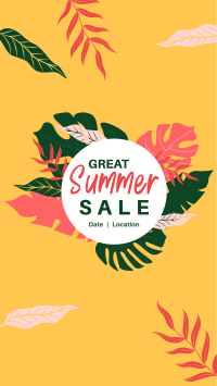 Great Summer Sale Facebook story Image Preview