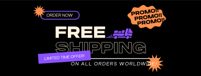 Worldwide Shipping Promo Facebook cover Image Preview