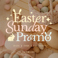 Modern Nostalgia Easter Promo Instagram Post Design