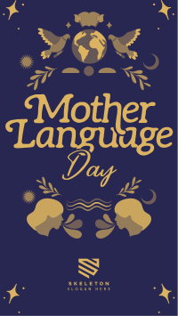 Rustic International Mother Language Day Instagram Story Design