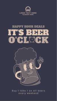 It's Beer Time Instagram Story Design