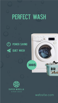 Washing Machine Features Instagram story Image Preview