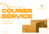 Affordable Courier Service Postcard Image Preview