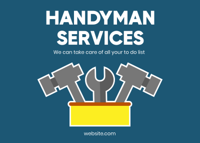Handyman Professionals Postcard Image Preview