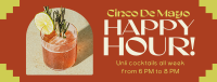Cinco De Mayo Happy Hour Facebook Cover Design