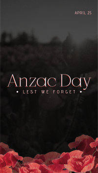 Anzac Poppies YouTube short Image Preview