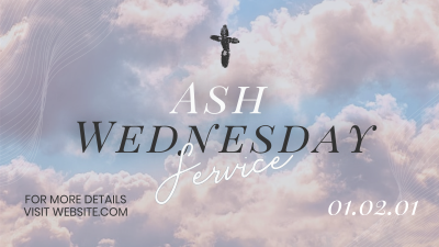 Cloudy Ash Wednesday  Facebook event cover Image Preview