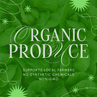 Minimalist Organic Produce Instagram Post Design